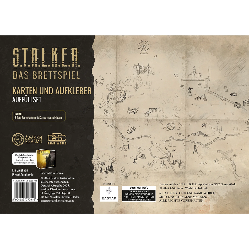 STALKER: Das Brettspiel – Karten und Aufkleber Auffüllset