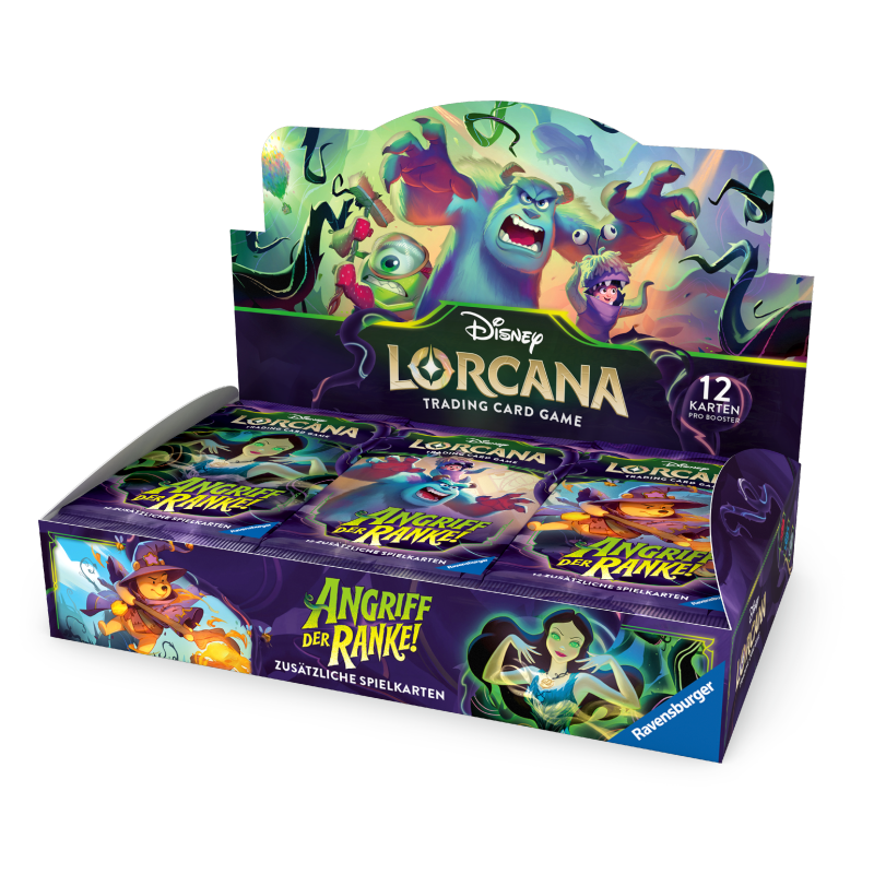 Disney Lorcana TCG: Angriff der Ranke! – Booster Display mit 24 Booster Packs (Deutsch)