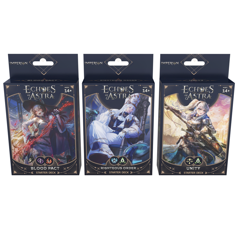Echoes of Astra TCG – Imperion Starter Deck Display Bundle – 9 Decks (Englisch)