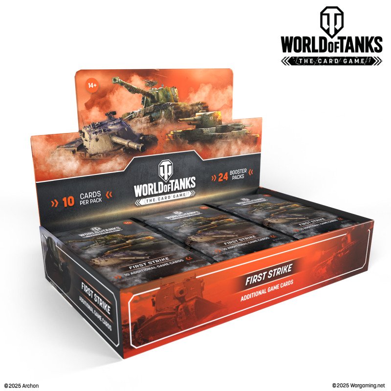 World of Tanks TCG – First Strike Booster Display – 24 Boosters – EN